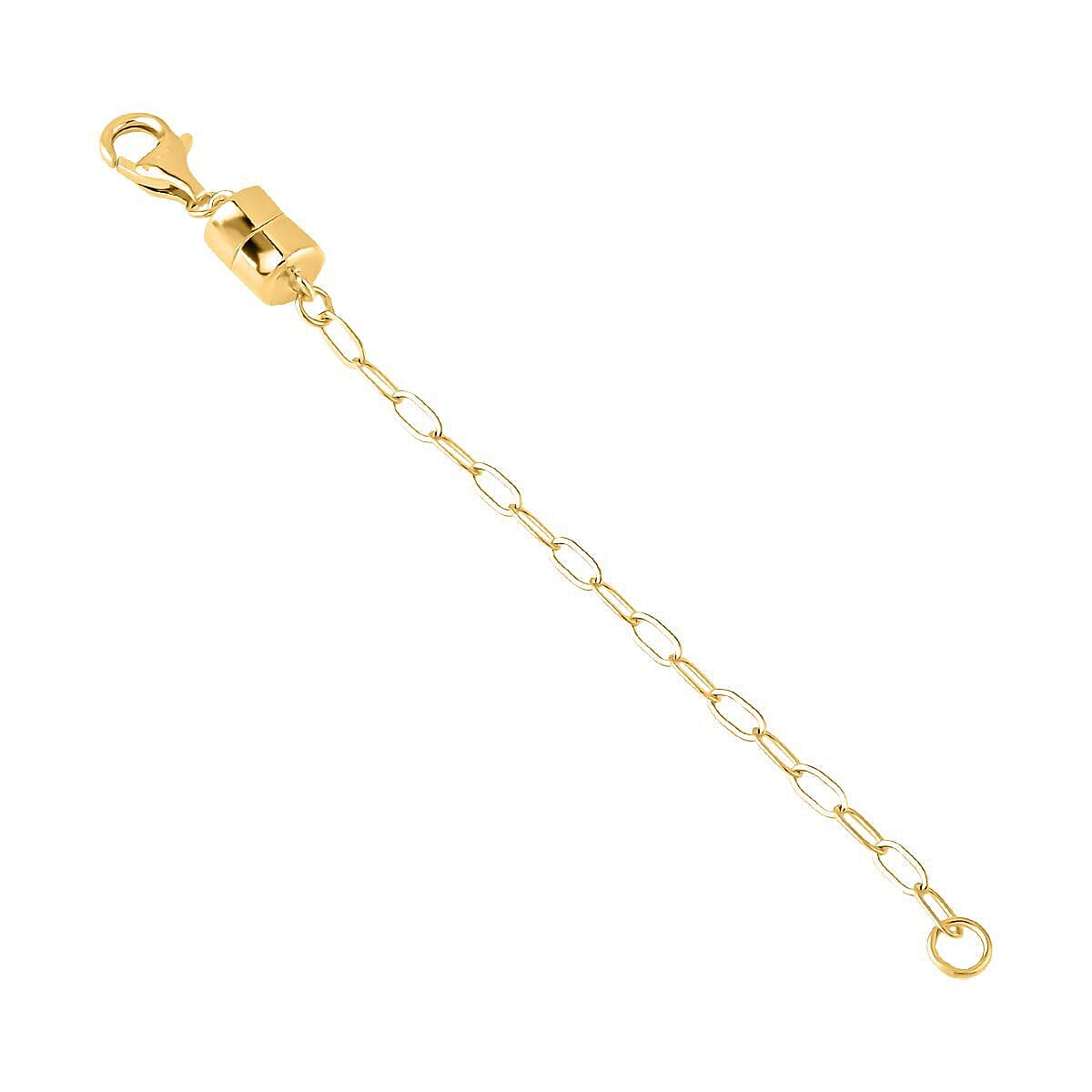Yellow Gold Overlay Sterling Silver Magnet Lobster Lock 7378550 1