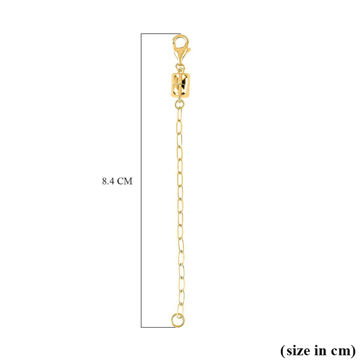 Yellow Gold Overlay Sterling Silver Magnet Lobster Lock 7378550 2