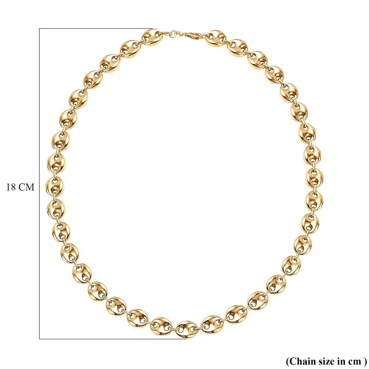 Manhattan Closeout - Yellow Gold Overlay Sterling Silver Mariner Necklace (Size - 20), Silver Wt. 35.00 Gms 7657356 4
