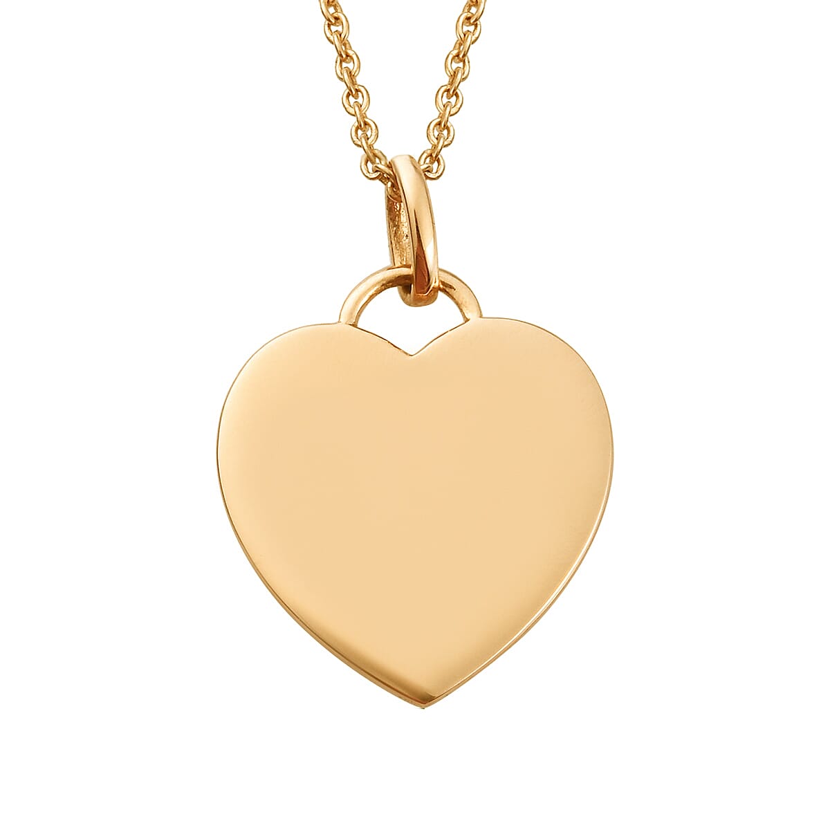 Yellow Gold Overlay Sterling Silver Pendant with Chain (Size 18), Silver Wt. 5.50 Gms 3706062 5