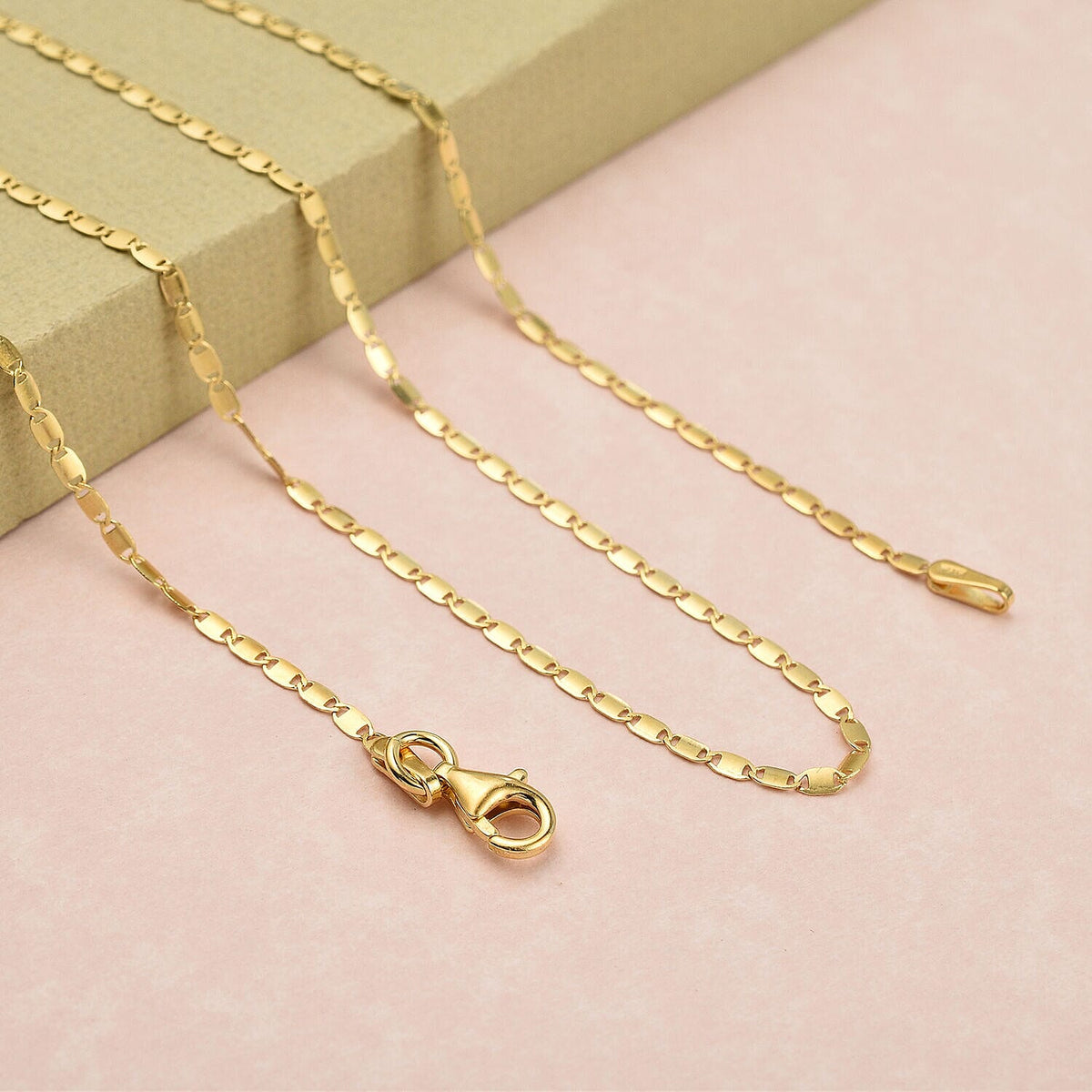 Yellow Gold Plated Sterling Silver Chain (Size - 18) 7148781 1