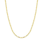 Italian Made -Yellow Gold Overlay Sterling Silver Valentino Chain (Size - 18)