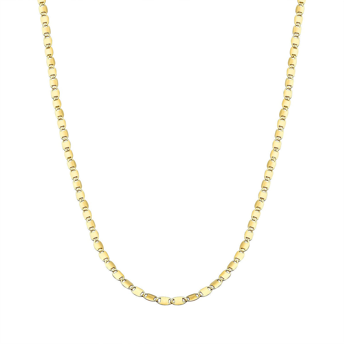Yellow Gold Plated Sterling Silver Chain (Size - 18) 7148781 3