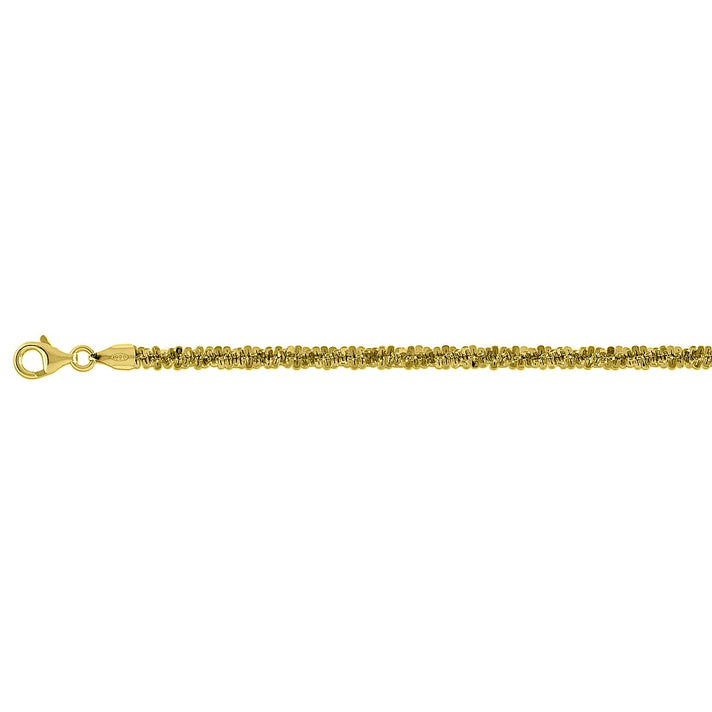 Italian Made - Yellow Gold Plated Sterling Silver Fancy Necklace (Size - 30) with Lobster Clasp, Silver Wt. 49.25 Gms 8482915 1
