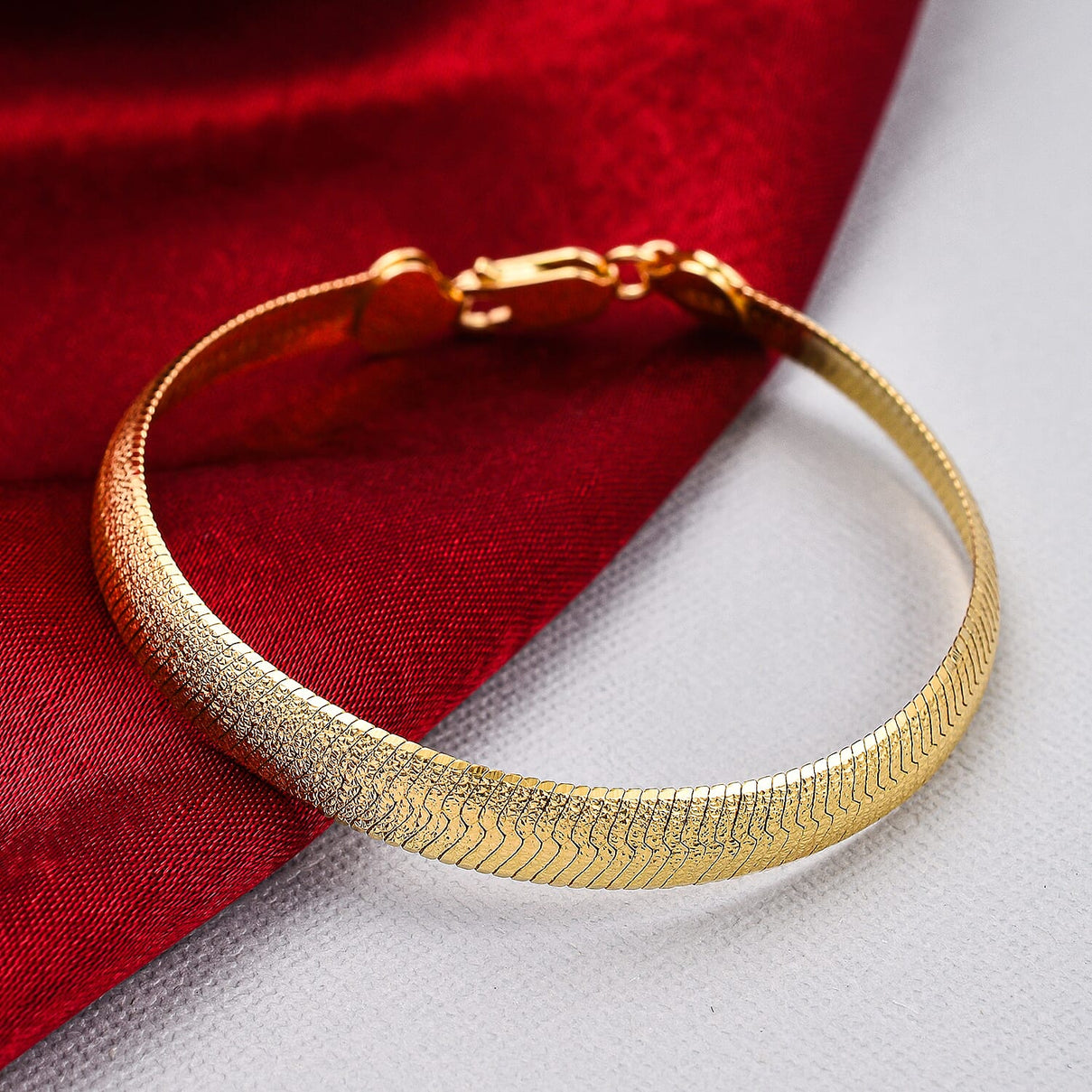Yellow Gold Sterling Silver Bracelet (Size - 7-2 Inch Ext.), Silver Wt. 9.30 Gms 7027384 1