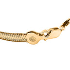 Yellow Gold Sterling Silver Bracelet (Size - 7-2 Inch Ext.), Silver Wt. 9.30 Gms