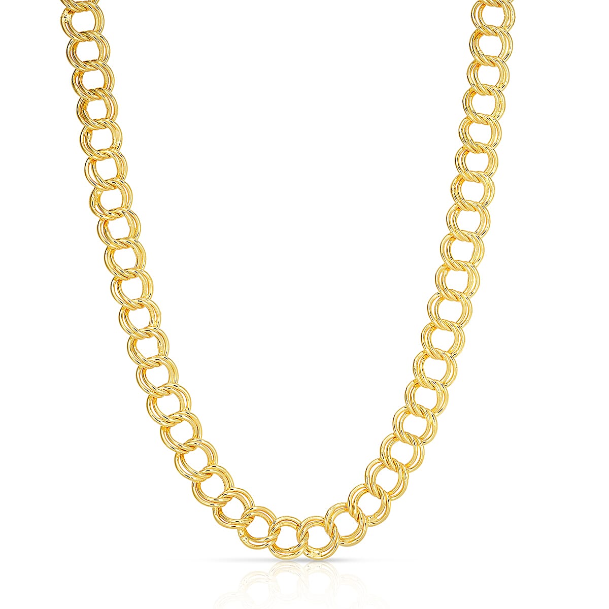 Yellow Gold Sterling Silver Chain (Size - 20),  Silver Wt. 15.00 Gms 7890007 0