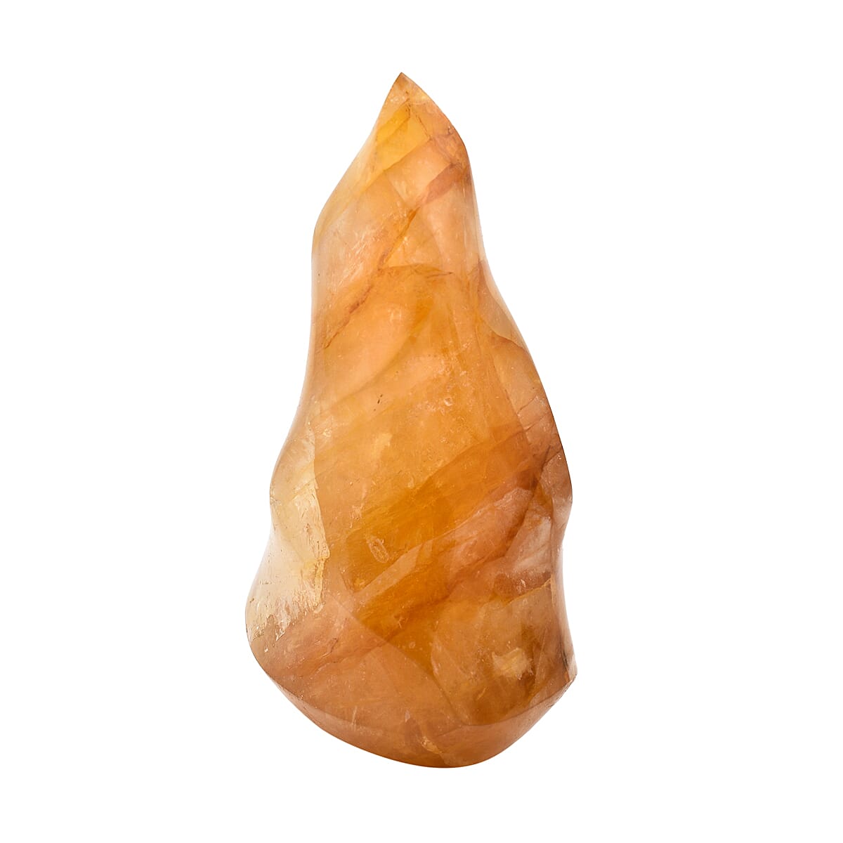 Yellow Hematoid Quartz Flame Figurine 2500-5000 Ct. 7188588 0