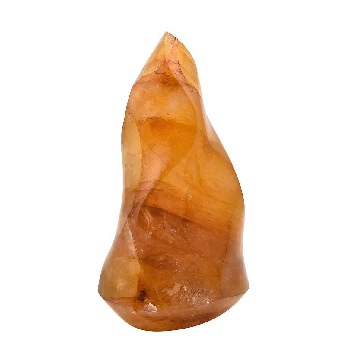 Yellow Hematoid Quartz Flame Figurine 2500-5000 Ct. 7188588 1
