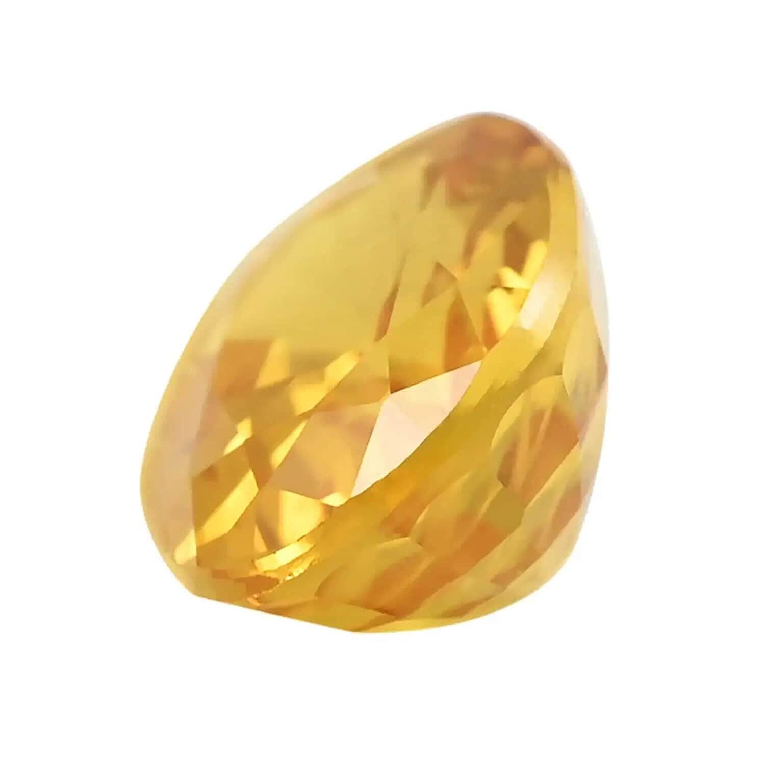 AAAA Yellow Sapphire Loose Gemstone in Oval Shape (7x5 MM) 7854384 6