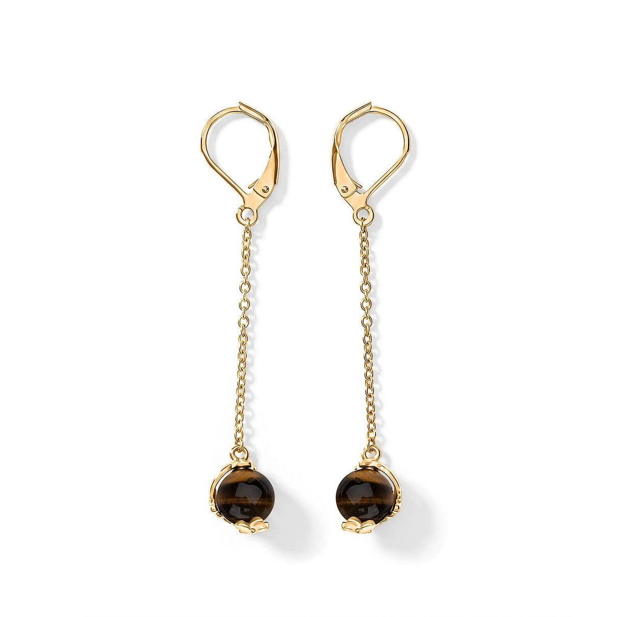 Tucson Close Out- Yellow Tigers Eye Earring with Lever Back 3.40 Ct. 8421195 0
