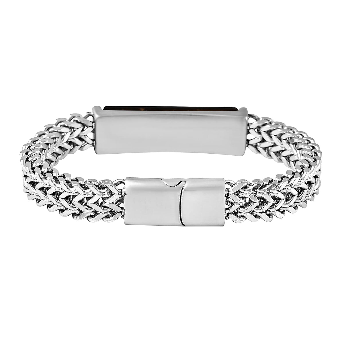 Yellow Tigers Eye Franco Bracelet Size - 8 inches in Sterling Silver 19.00 Ct. 6274694 4