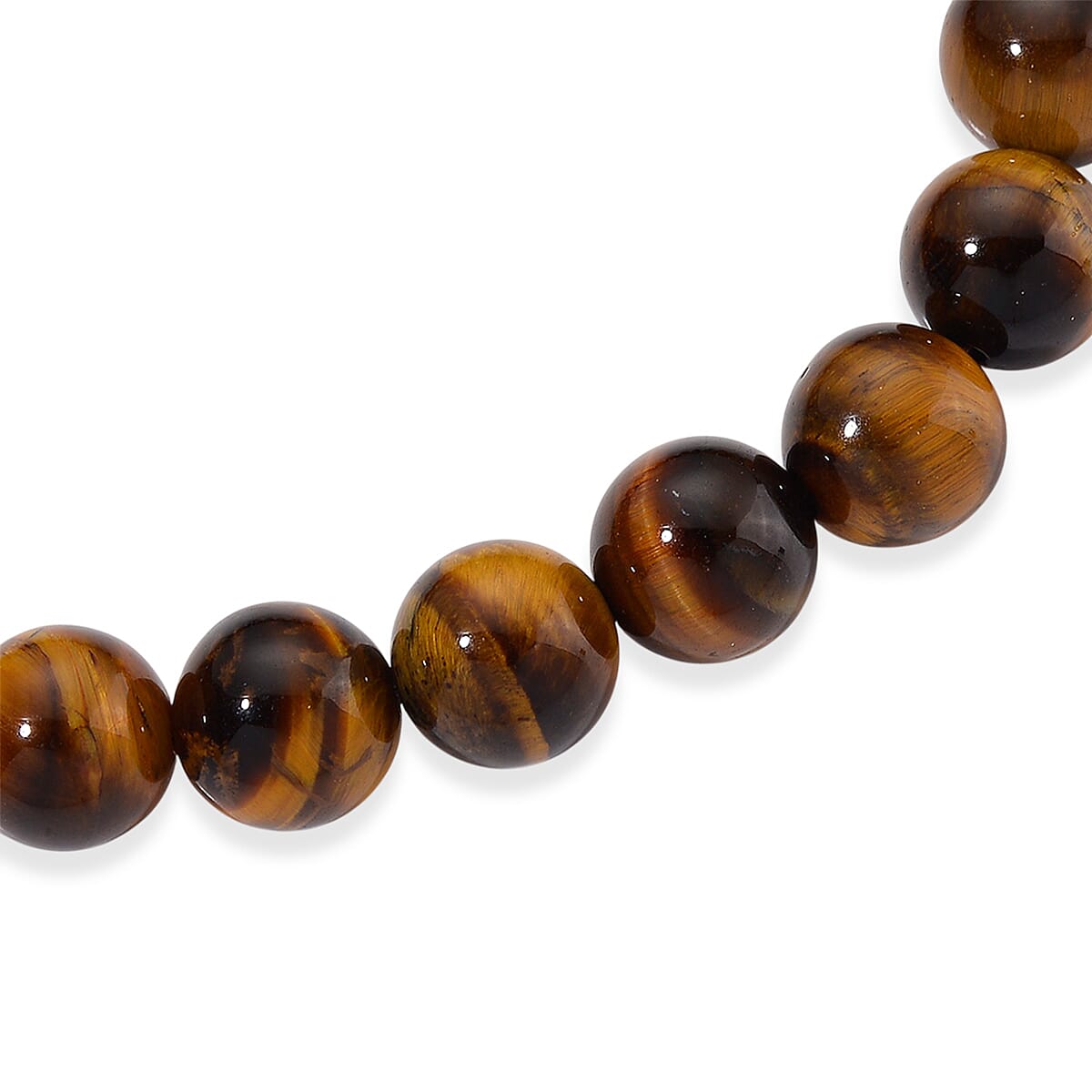 Yellow Tigers Eye Stone Bracelet (Size - 7.5 Stretchable) 97.00 Ct. 8185352 3