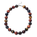 Yellow Tigers Eye Stone Necklace 300.00 Ct.