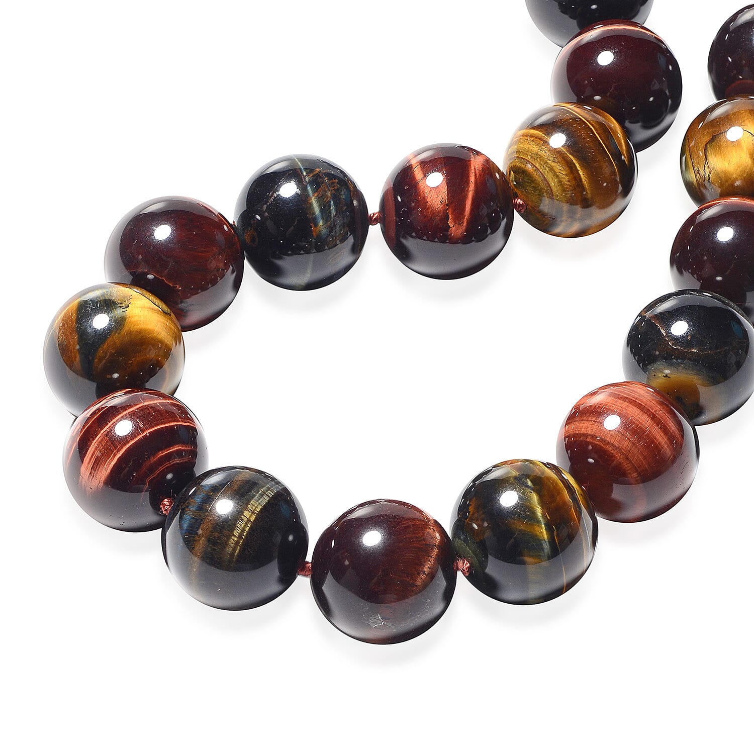 Yellow Tigers Eye Stone Necklace 300.00 Ct. 8185342 1