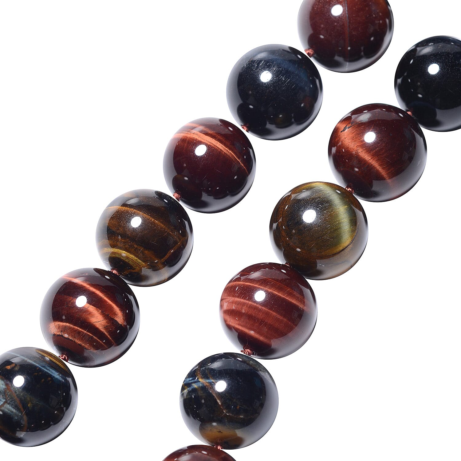 Yellow Tigers Eye Stone Necklace 300.00 Ct. 8185342 2