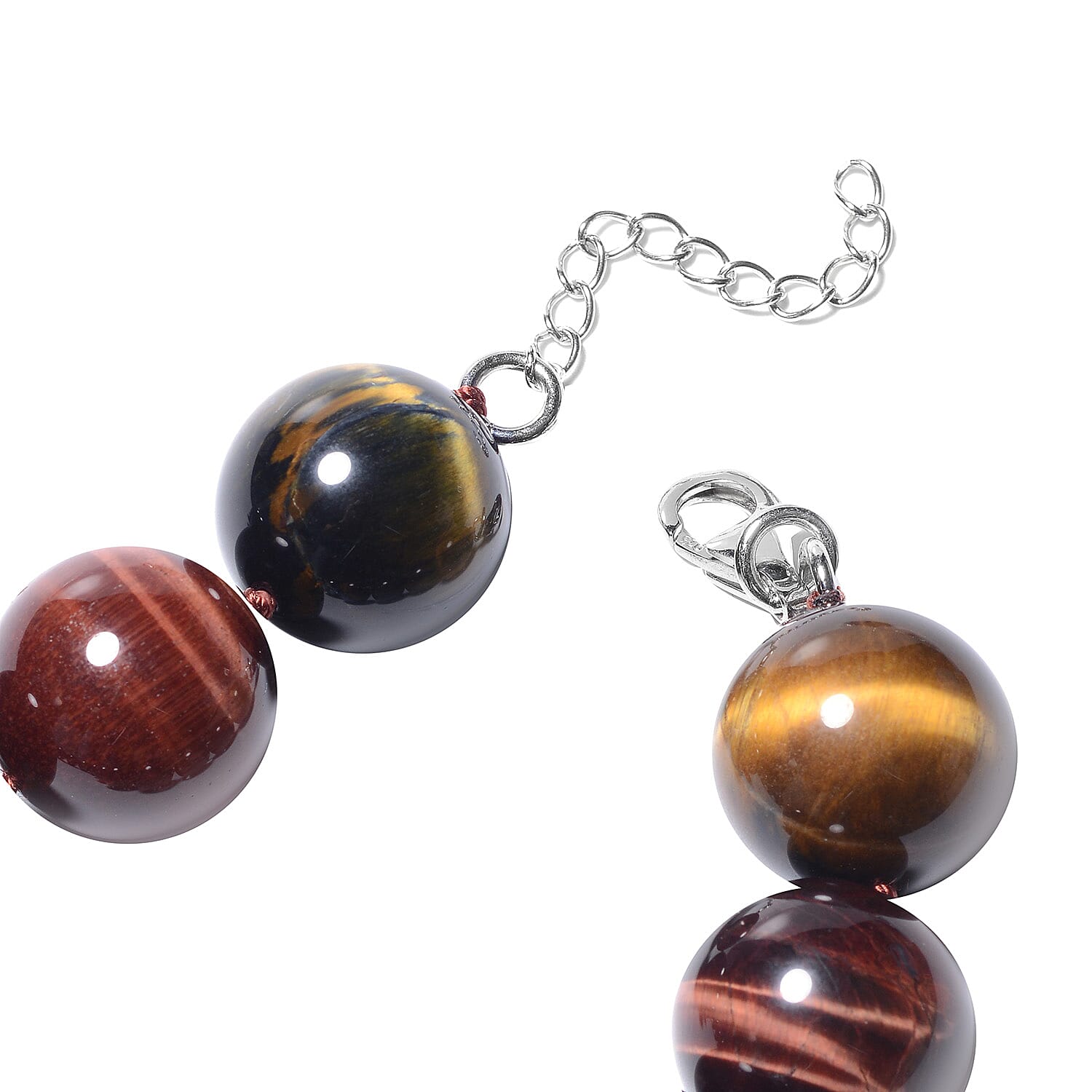 Yellow Tigers Eye Stone Necklace 300.00 Ct. 8185342 3