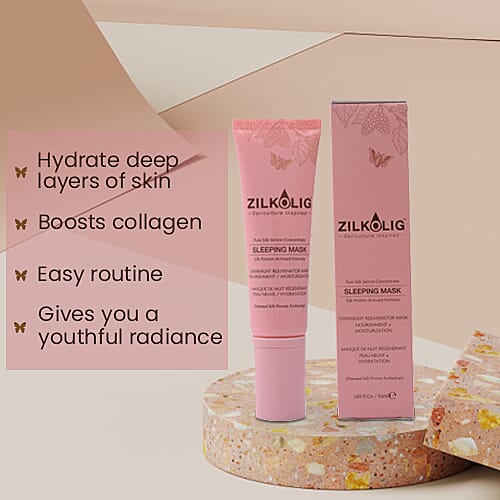 ZILKOLIG Sericulture Inspired Pure Silk Sericin Concentrate Sleeping Mask Cream 50ml 6016185 1