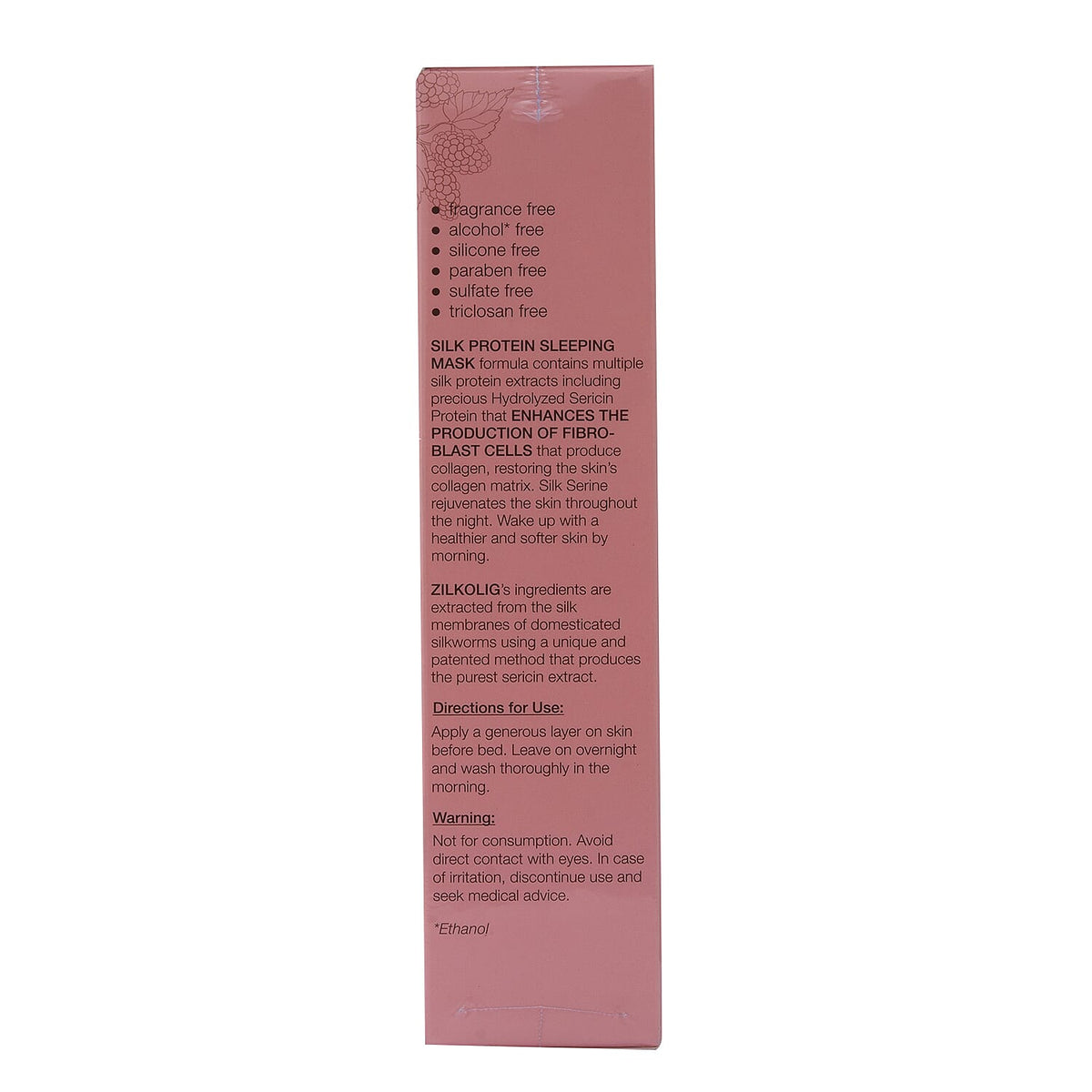 ZILKOLIG Sericulture Inspired Pure Silk Sericin Concentrate Sleeping Mask Cream 50ml 6016185 6