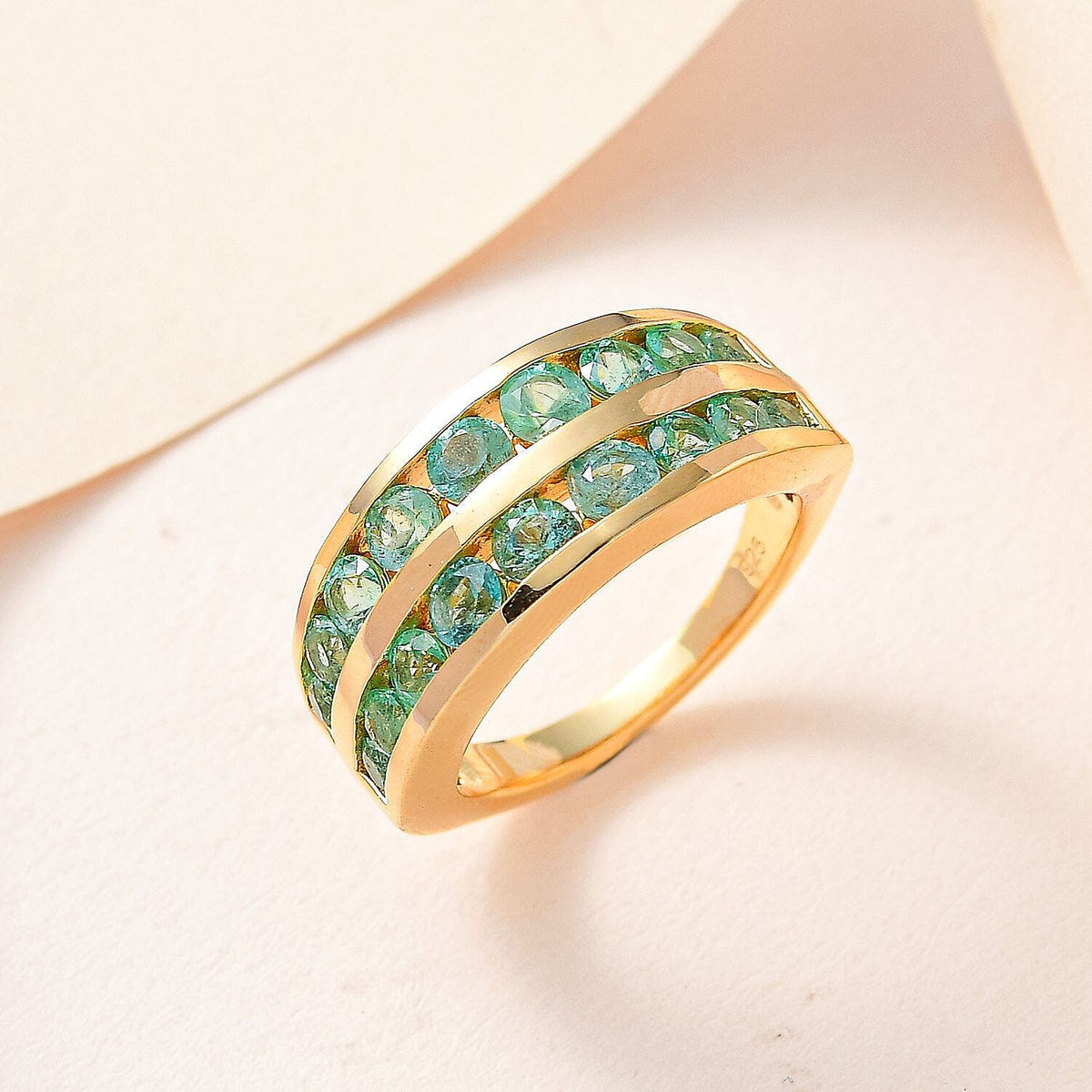 AAA Gemfields Emerald Ring in 18K Vermeil Yellow Gold Plated Sterling Silver 1.706 Ct, Silver Wt 5.15 Gms 7384063 3