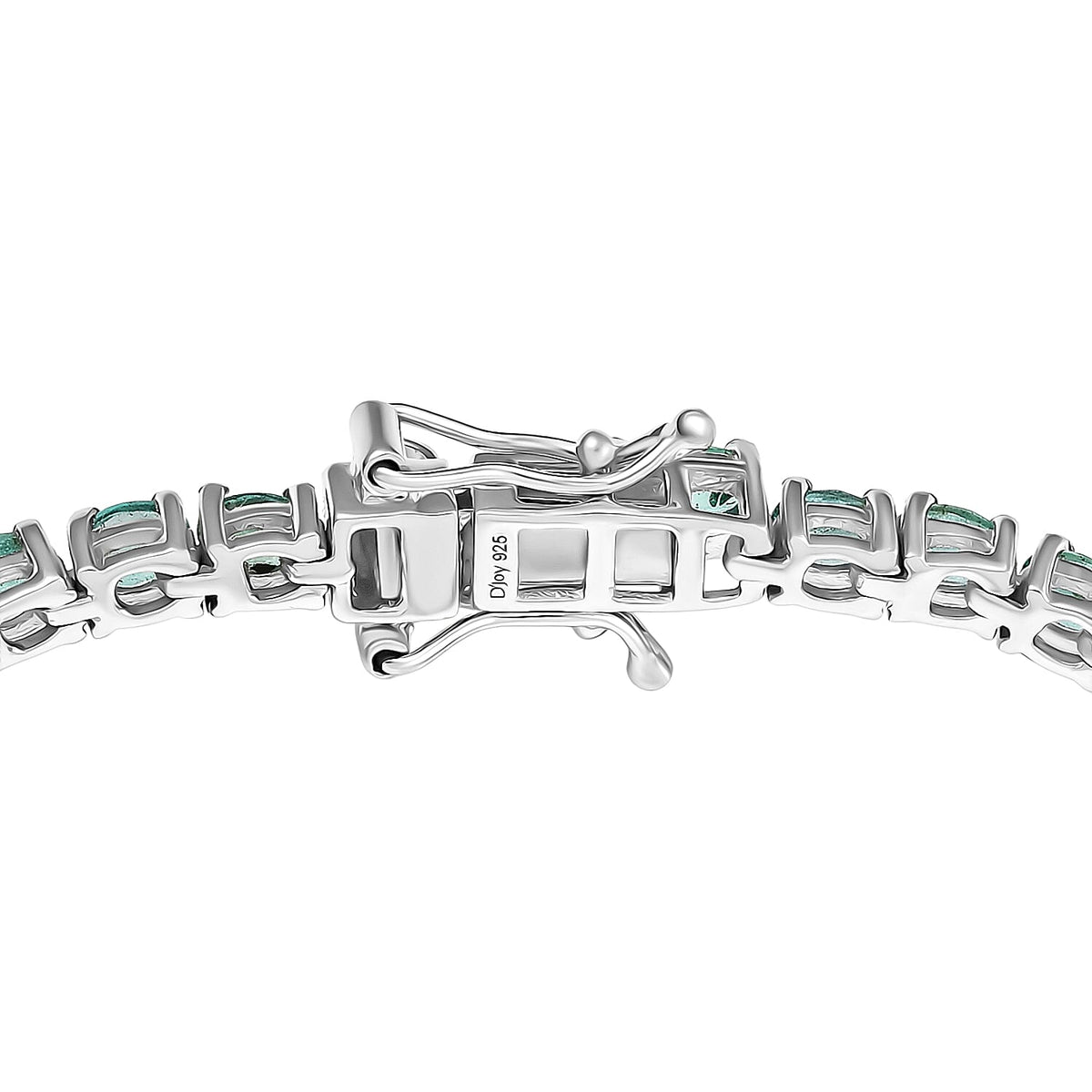 Limited Edition- AAA Gemfields Zambian Emerald Bracelet (Size - 7.5) in Rhodium Overlay Sterling Silver 7.00 Ct, 8224517 4
