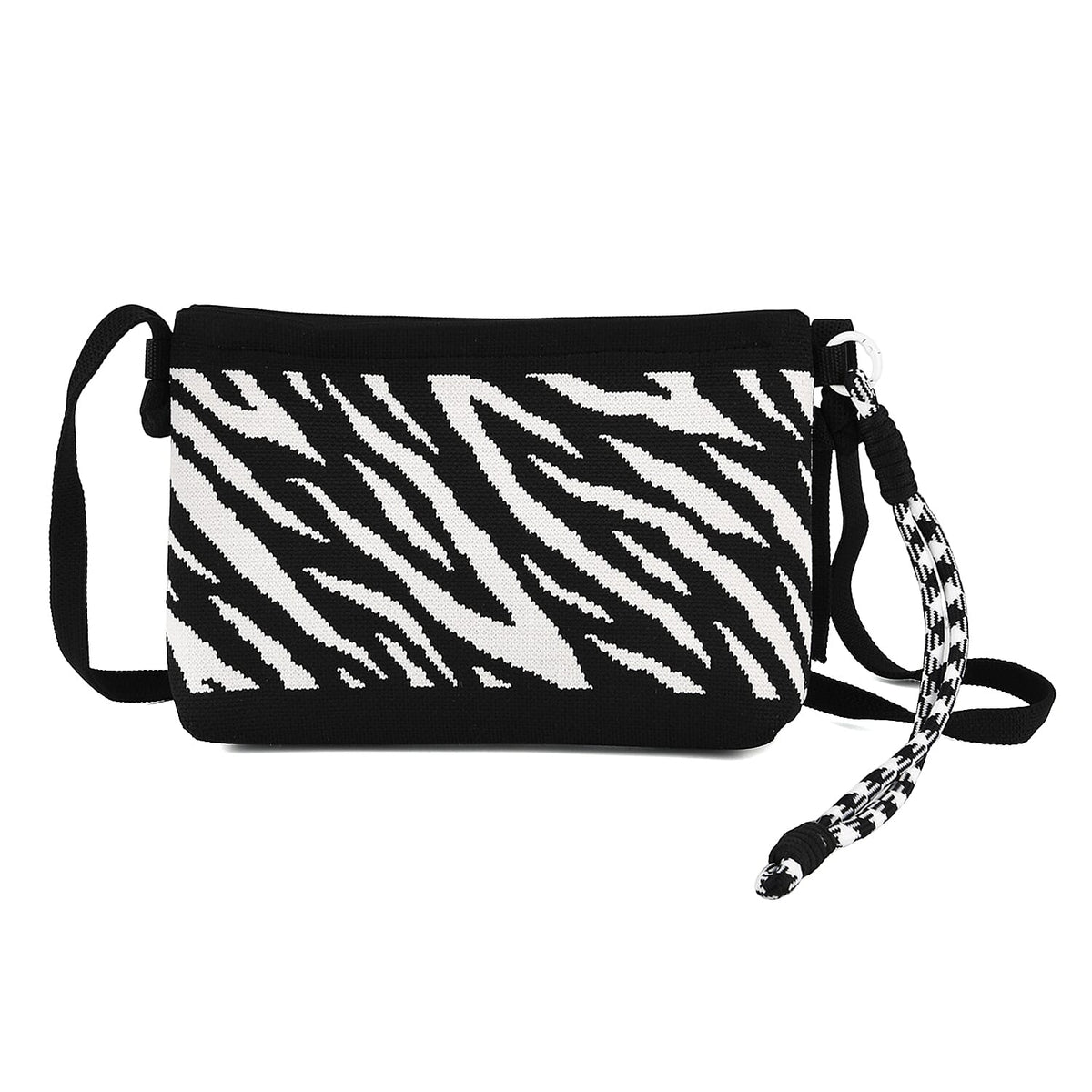 Designer-Inspired Zebra Print Crossbody Bag - Zebra V32520904 0