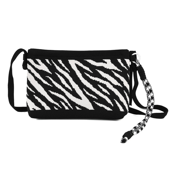 Designer-Inspired Zebra Print Crossbody Bag - Zebra V32638857 1