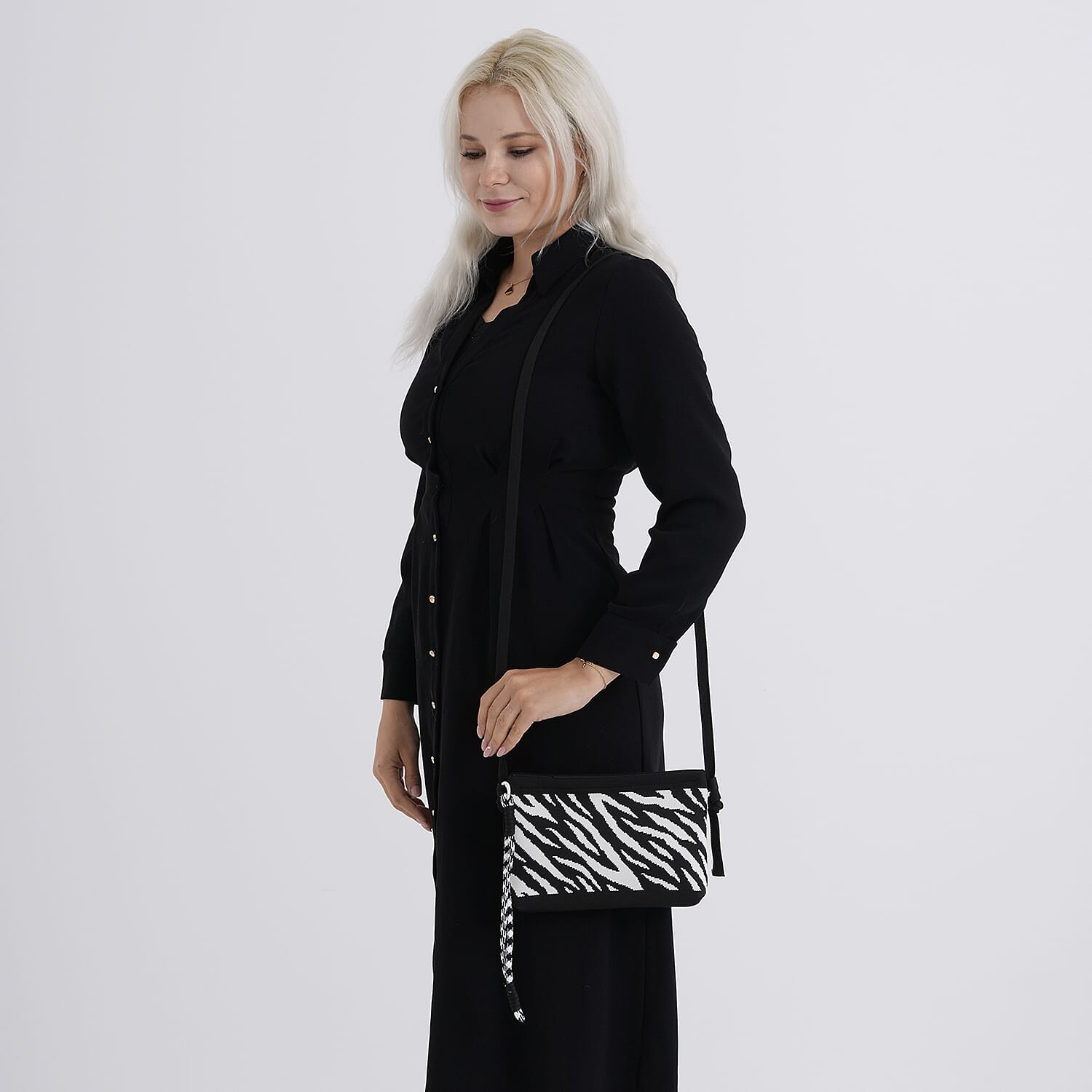 Designer-Inspired Zebra Print Crossbody Bag - Zebra V32520904 3