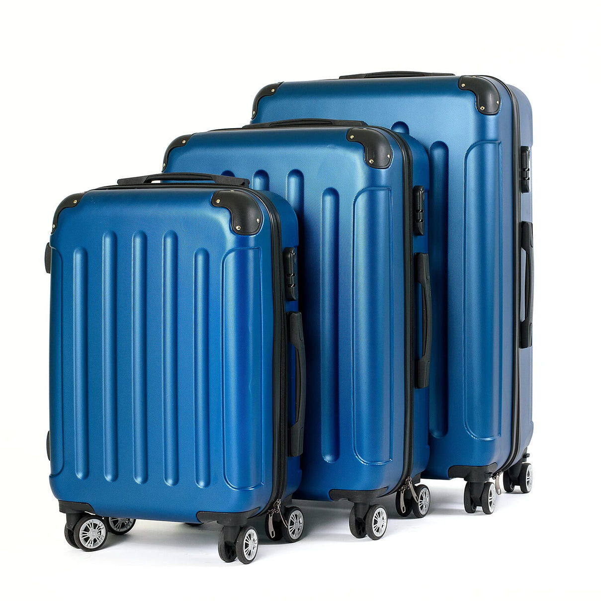 Zeitreise Plastic Luggage and Handbag Set - Navy 8057173 0
