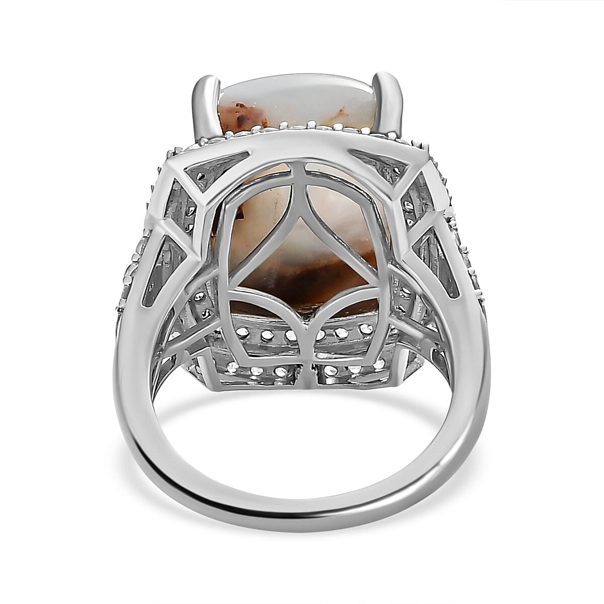 Zimbaprase and Multigemstone Ring in Platinum Overlay Sterling Silver 13.71 Ct 7276909 4