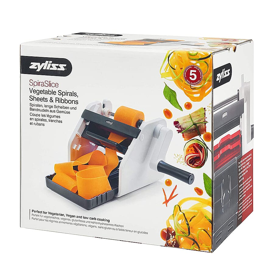 Zyliss Vegetable Pasta Maker and Spiralizer with 3 Interchangeable Blades 7126456 6