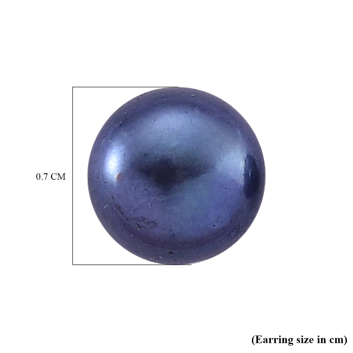 Peacock Freshwater Pearl (7-8mm) Stud Earrings with Push Backs 8319577 5