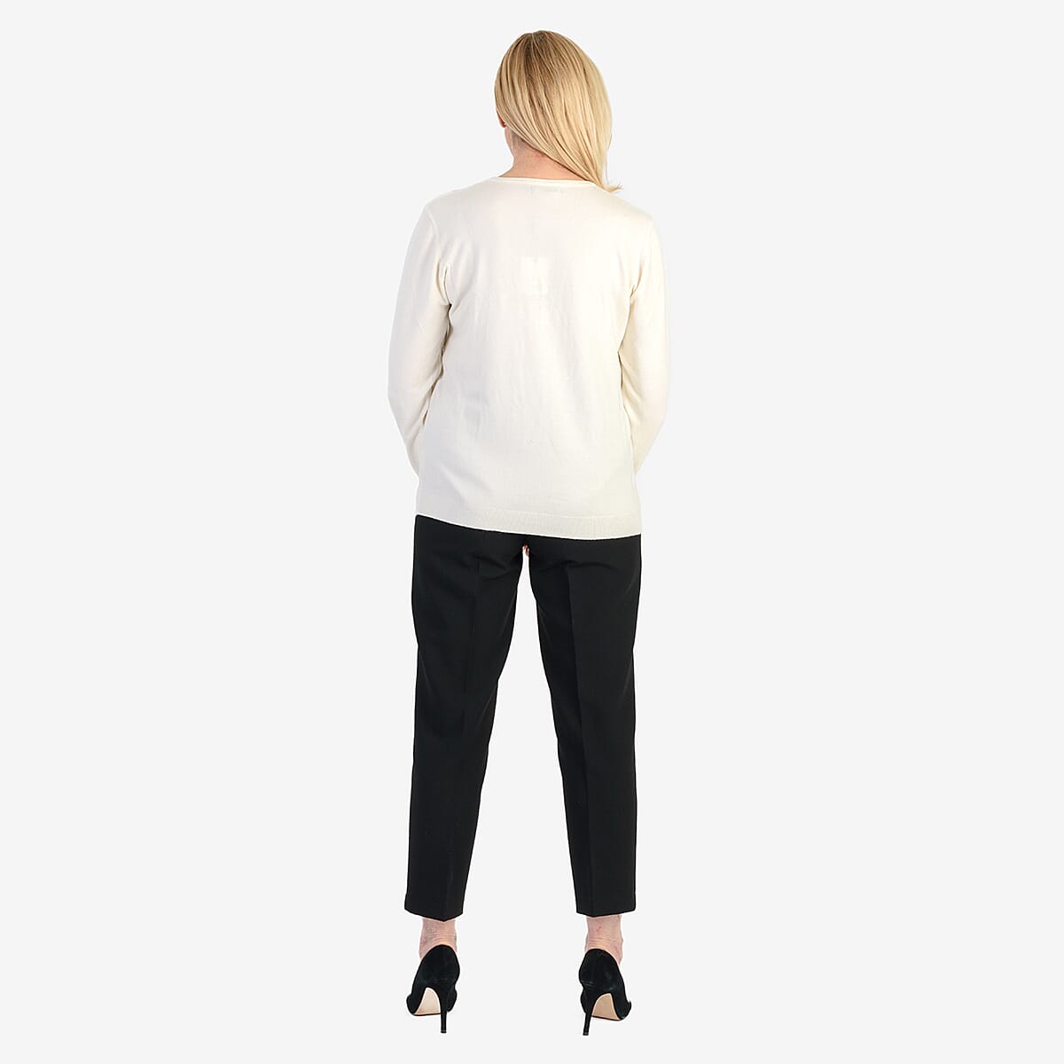 Pure And Natural Super Soft Sparkling Jumper (Size 12) - Ivory V32606424 3