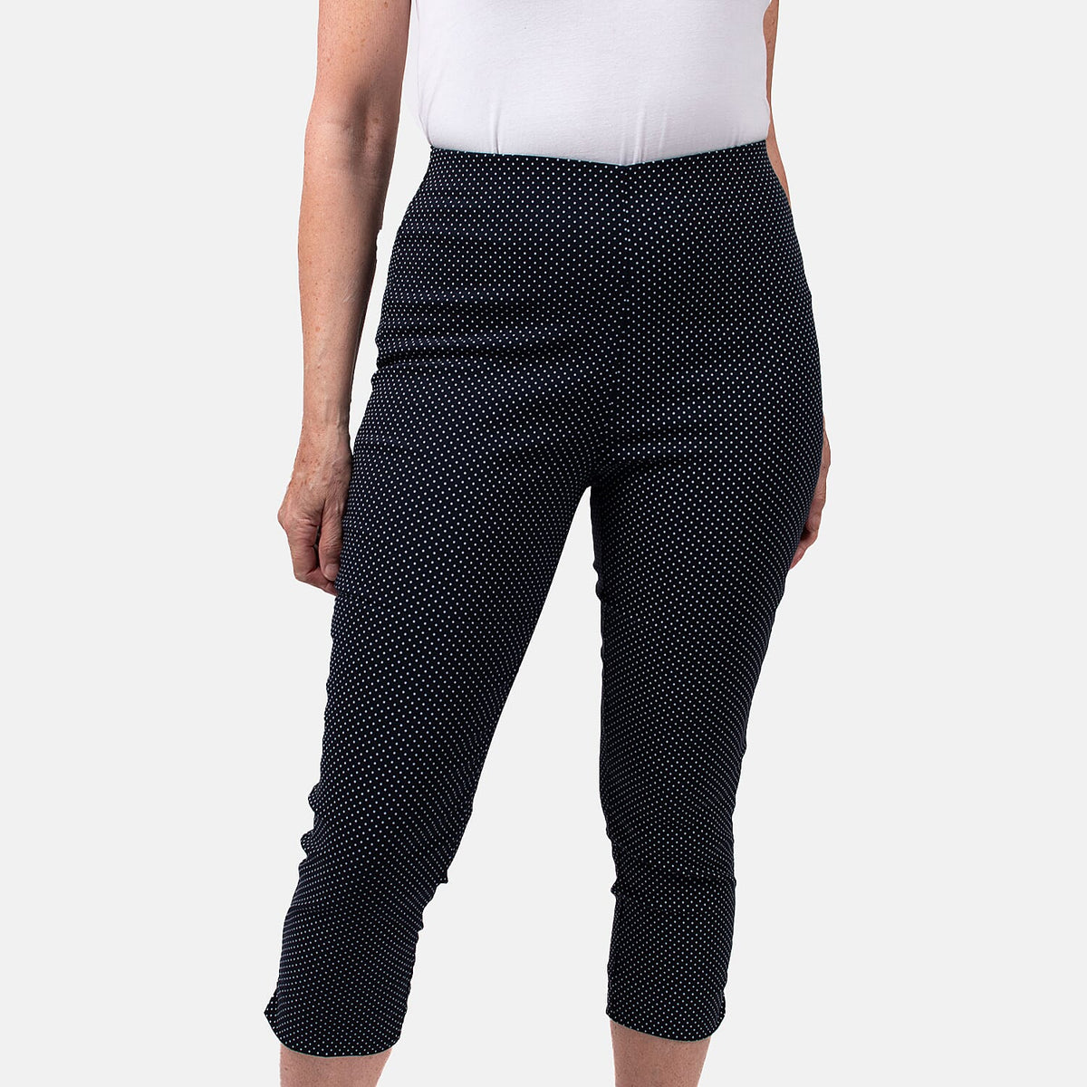 Pure and Natural Woven Trouser (Size 10) - Navy V32574543 0