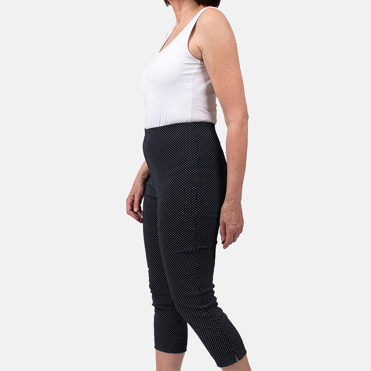 Pure and Natural Woven Trouser (Size 10) - Navy V32574543 1