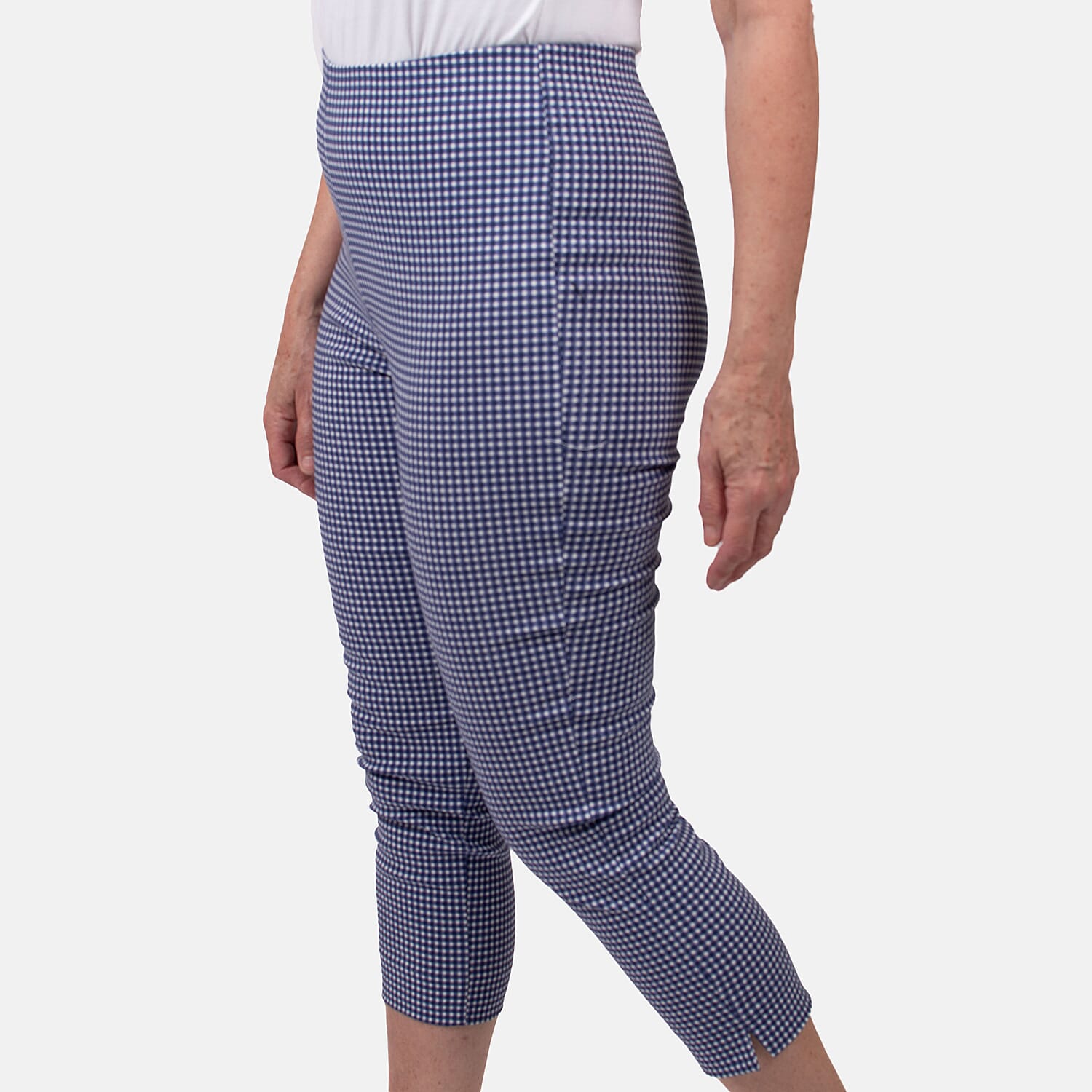 Pure and Natural Woven Trouser (Size 16) - Blue V32492392 1