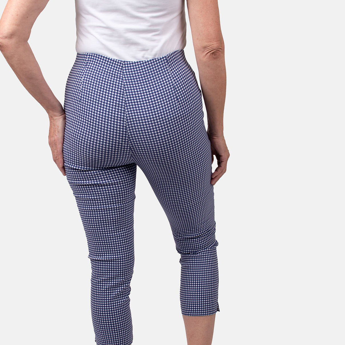 Pure and Natural Woven Trouser (Size 16) - Blue V32492392 2