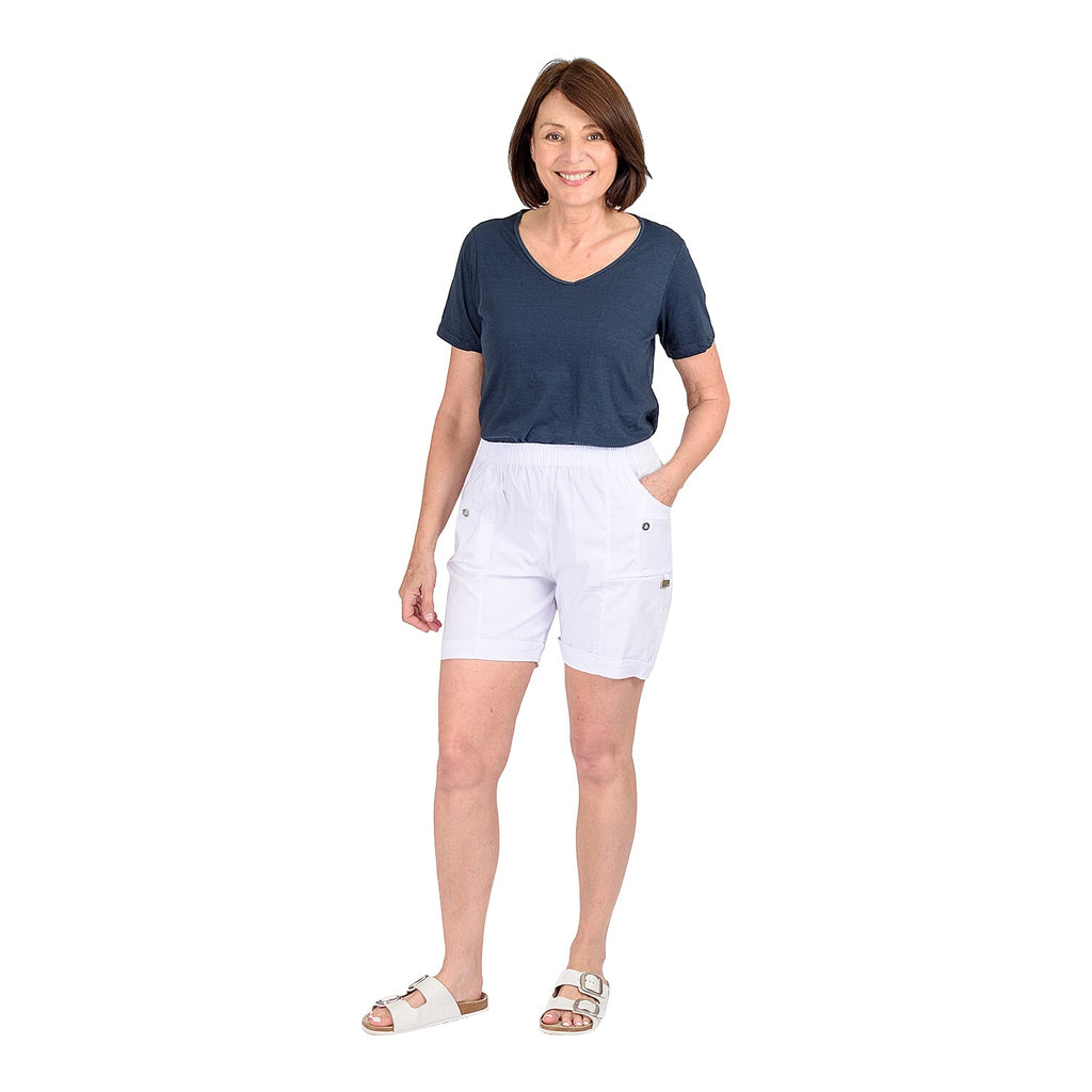 Pure and Natural Woven Short (Size 18) - White