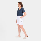 Pure and Natural Woven Short (Size 18) - White