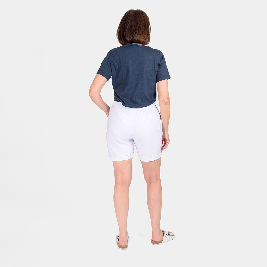 Pure and Natural Woven Short (Size 18) - White