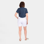 Pure and Natural Woven Short (Size 18) - White