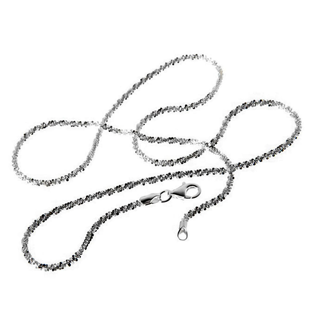 Rhodium Overlay Sterling Silver Margarita Necklace (Size - 24) 7959769 0