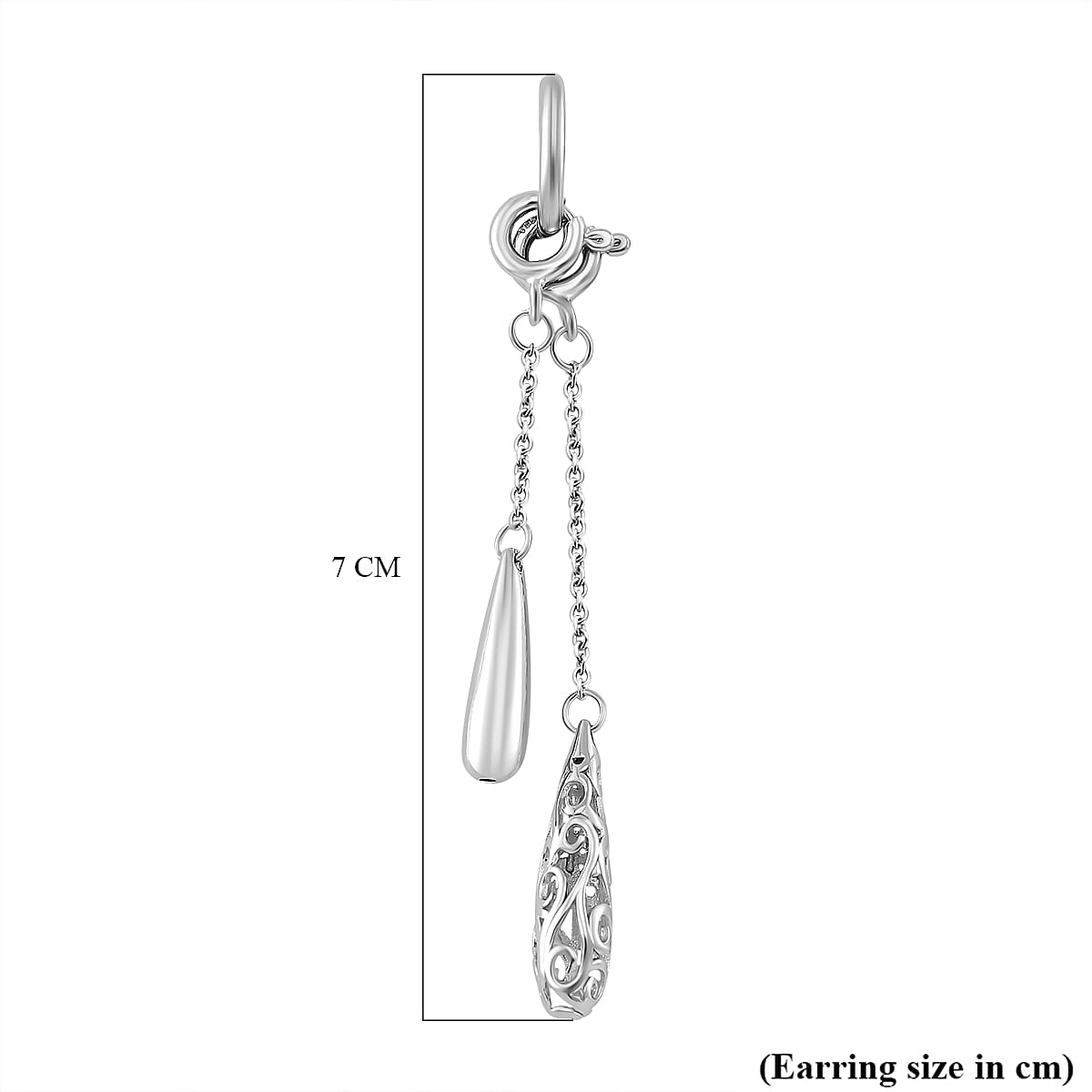 Lucy Q Rhodium Overlay Sterling Silver Hoop Earrings 7891177 4