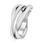 rhodium Sterling Silver Ring