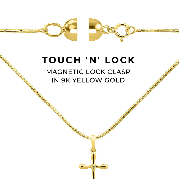 Set of 2 - Magnetic Lock Clasp in 9K Yellow Gold &amp; 9K White Gold 221268079 2