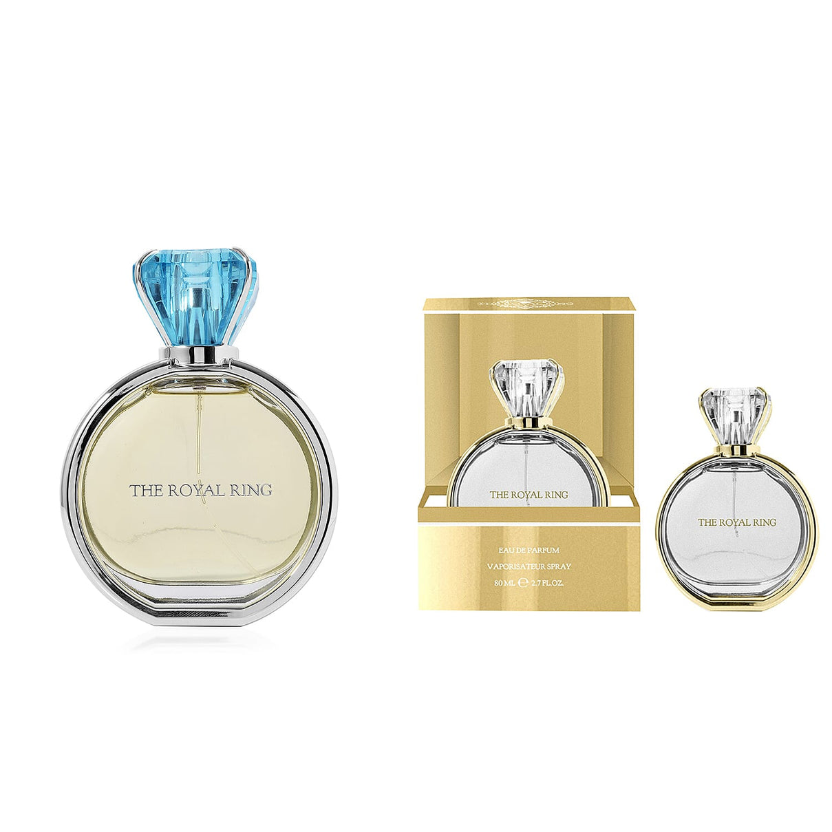 Set of 2 Laurelle Royal Ring 80ml EDP - Blue and Gold 221300556 0