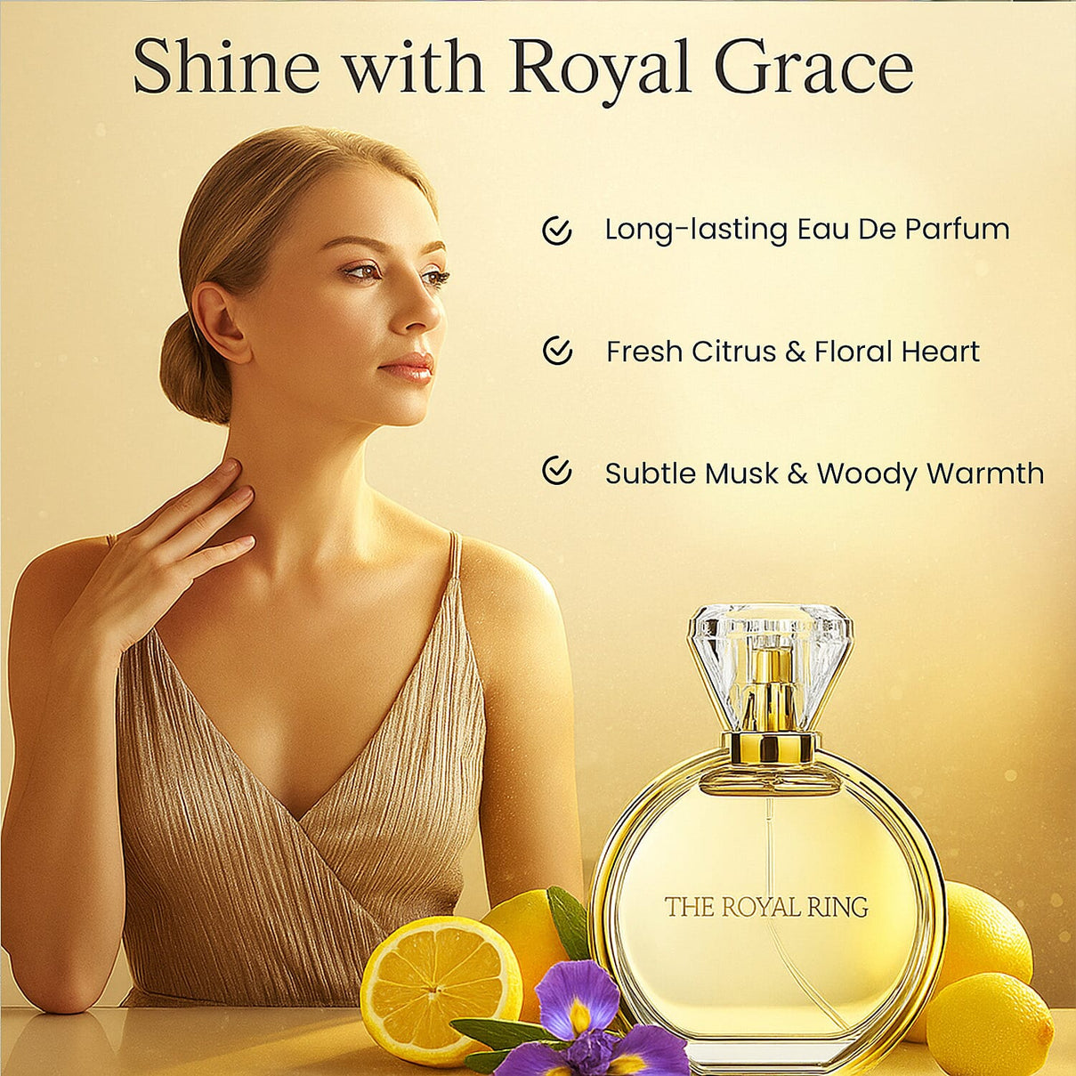 Set of 2 Laurelle Royal Ring 80ml EDP - Blue and Gold 221300556 2