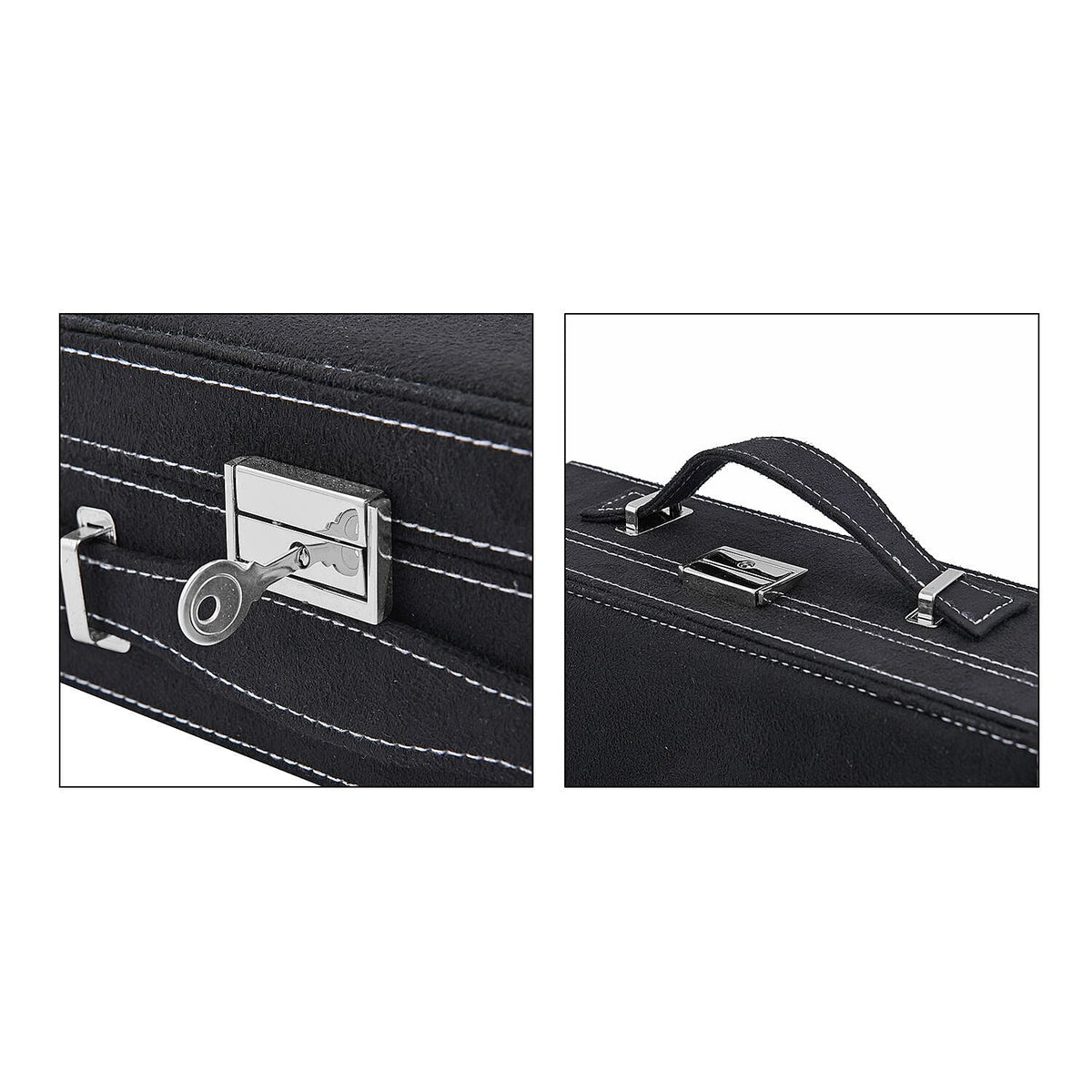 2-Tier Anti-Tarnish Protective Layer Jewellery Box Organizer (26cm) - Black V32602543 5