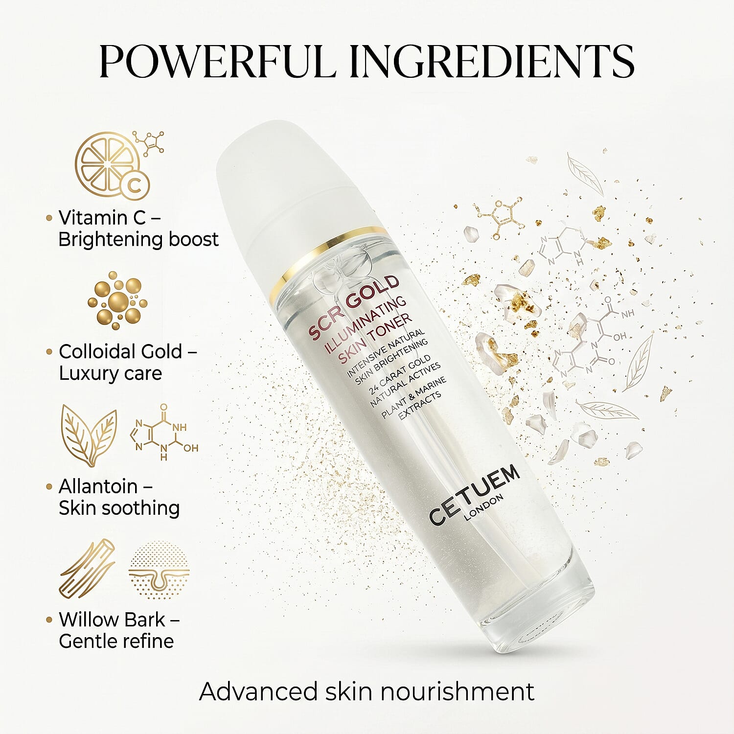 Cetuem : SCR Gold Illuminating Skin Toner 2795573 3