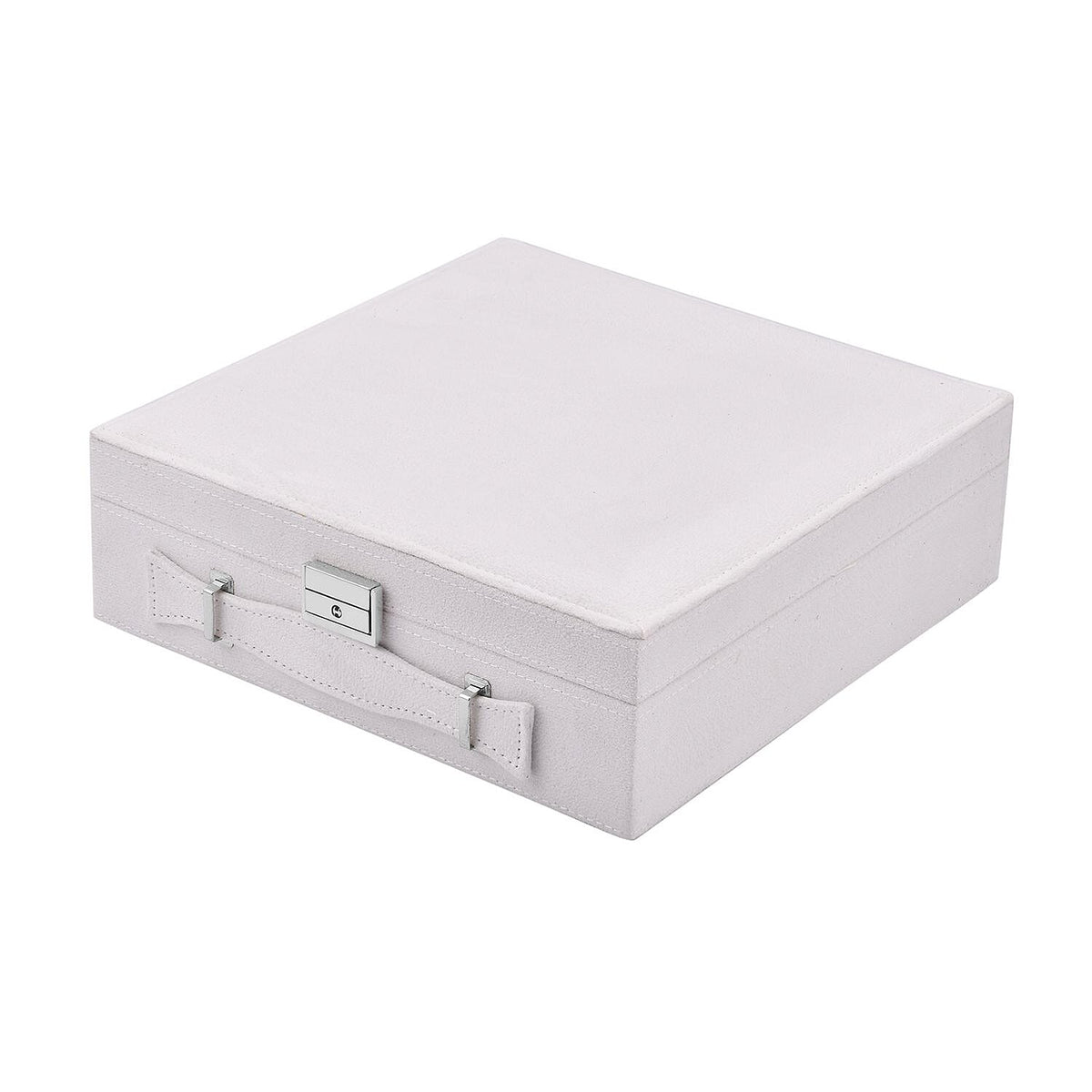 2-Tier Anti-Tarnish Protective Layer Jewellery Box Organizer (26cm) - White V32602764 3
